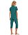 Pijama Feminino Pescador Abotoado Cor com Amor 2011090 - Verde - Imagem 2