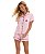 Pijama Feminino Curto Abotoado Cor com Amor 2010916 - Imagem 1