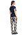 Pijama Feminino Longo Manga Curta Daniela Tombini 1262 - Imagem 2
