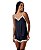 Short Doll Alças Finas Em Viscose E Renda Hope LCS165 - Imagem 1