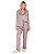 Pijama Feminino Longo Abotoado em Satinê Lua Lua 011.1105.85 - Imagem 1