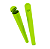 Tubelito Papelito Cores Neon Verde - Unidade - Imagem 1
