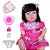Boneca Bebe Reborn kit Baby Kiss com Enxoval - Imagem 1
