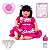Boneca Bebe Reborn Recem Nascida Menina Com Vários Itens - Imagem 1