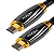 Cabo de Video HDMI 1.4V 3 mts Ouro 24k UHD 4K - Imagem 1