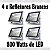 Kit 4 x Holofotes LEDs Brancos (Aluguel 24h) - Imagem 1