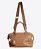 Bolsa Jade em couro caramelo metal onix - Imagem 1