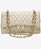 Bolsa Chanel G em couro off white com metais ouro - Imagem 1