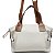 Bolsa Jade couro off white com caramelo - Imagem 3