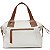 Bolsa Jade couro off white com caramelo - Imagem 4