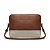 Bolsa estruturada bicolor caramelo e off white - Imagem 3