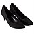 Scarpin nobuck salto fino preto - Imagem 1
