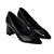 Scarpin verniz salto bloco preto - Imagem 1