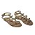 Rasteira nude spike ouro - Imagem 2