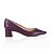 Scarpin roxo salto bloco - Imagem 1