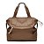 Bolsa Jade couro caramelo metal ouro - Imagem 4
