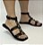 Rasteira gladiador spikes preta - Imagem 2
