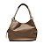 Bolsa Saco Bicolor caramelo e off white - Imagem 1