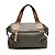 Bolsa Jade em couro Verde e caramelo - Imagem 4