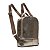 Mochila média couro metalizado ouro - Imagem 2