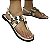 Rasteira off white medalhas - Imagem 1