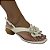 Sandália dedo flor off white - Imagem 1