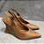 Scarpin Chanel anabela caramelo - Imagem 2
