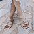 Rasteira flat bolas nude - Imagem 4