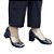 Peep toe azul marinho metal - Imagem 1