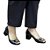 Peep toe preto metal - Imagem 1