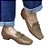 Mocassim bico quadrado caramelo - Imagem 1