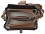 Bolsa bicolor couro caramelo e preto - Imagem 3