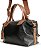 Bolsa Jade couro Preto/Caramelo - Imagem 2