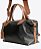 Bolsa Jade couro Preto/Caramelo - Imagem 2