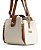 Bolsa mini baú Off white/Caramelo - Imagem 2