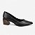Scarpin salto madeira preto - Imagem 1