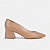 Scarpin salto bloco cappuccino - Imagem 1
