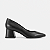 Scarpin salto bloco preto - Imagem 1