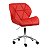 Cadeira Austrália Vermelho em PU Base Estrela Rodízio - Imagem 1