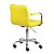 Cadeira Turquia Amarela em PU e Base Aranha Cromada - Imagem 4