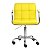 Cadeira Turquia Amarela em PU e Base Aranha Cromada - Imagem 2