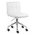 Cadeira Noruega Branco em PU Base Rodízio - Imagem 1