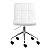Cadeira Noruega Branco em PU Base Rodízio - Imagem 2