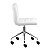 Cadeira Noruega Branco em PU Base Rodízio - Imagem 3