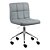 Cadeira Noruega Cinza Claro em PU Base Rodízio - Imagem 1