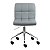 Cadeira Noruega Cinza Claro em PU Base Rodízio - Imagem 2