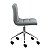 Cadeira Noruega Cinza Claro em PU Base Rodízio - Imagem 3