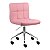 Cadeira Noruega Rosa em PU Base Rodízio - Imagem 1