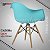 Cadeira Azul Tiffany Charles Eames Wood Daw em PP - Imagem 5