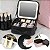 Maleta Maquiagem Necessaire Couro Com Espelho Luz Led Usb Makeup - Imagem 1